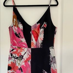 NWT Black Halo Multicolor Floral Sheath